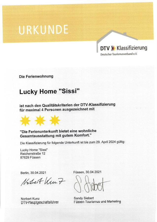 Lucky Home Sissi Appartment Füssen Exterior foto